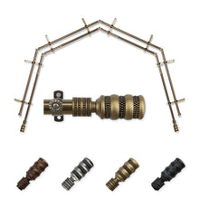 Load image into Gallery viewer, Dollop 13/16" 4-Sided Double Bay Curtain Rod