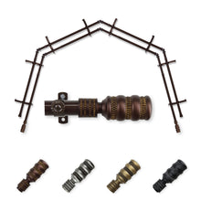Load image into Gallery viewer, Dollop 13/16" 4-Sided Double Bay Curtain Rod