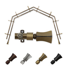 Load image into Gallery viewer, Fort 13/16" 4-Sided Double Bay Curtain Rod