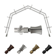 Load image into Gallery viewer, Fort 13/16" 4-Sided Double Bay Curtain Rod