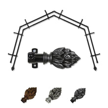 Load image into Gallery viewer, Ember 13/16" 4-Sided Double Bay Curtain Rod