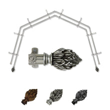 Load image into Gallery viewer, Ember 13/16" 4-Sided Double Bay Curtain Rod