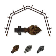 Load image into Gallery viewer, Ember 13/16" 4-Sided Double Bay Curtain Rod