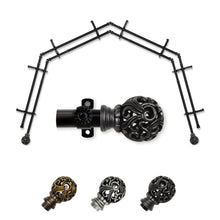 Load image into Gallery viewer, Adora 13/16" 4-Sided Double Bay Curtain Rod
