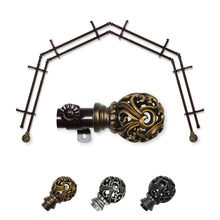 Load image into Gallery viewer, Adora 13/16" 4-Sided Double Bay Curtain Rod