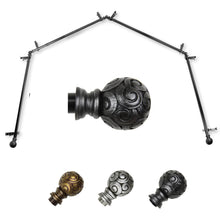 Load image into Gallery viewer, Bonbon 13/16" 4-Sided Bay Curtain Rod