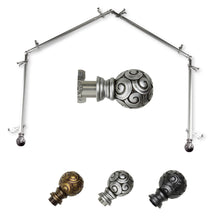 Load image into Gallery viewer, Bonbon 13/16" 4-Sided Bay Curtain Rod