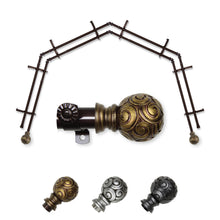 Load image into Gallery viewer, Bonbon 13/16" 4-Sided Double Bay Curtain Rod