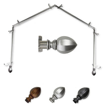 Load image into Gallery viewer, Garnet 13/16" 4-Sided Bay Curtain Rod