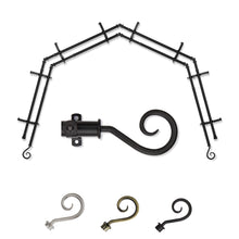 Load image into Gallery viewer, Curl 13/16" 4-Sided Double Bay Curtain Rod