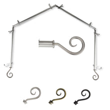 Load image into Gallery viewer, Curl 13/16" 4-Sided Bay Curtain Rod