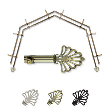 Load image into Gallery viewer, Fan 13/16" 4-Sided Double Bay Curtain Rod