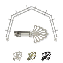 Load image into Gallery viewer, Fan 13/16" 4-Sided Double Bay Curtain Rod