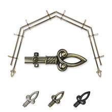 Load image into Gallery viewer, Spire 13/16" 4-Sided Double Bay Curtain Rod