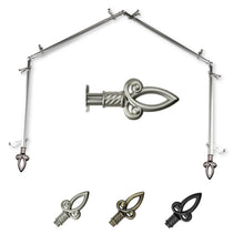 Load image into Gallery viewer, Spire 13/16" 4-Sided Bay Curtain Rod