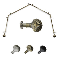 Load image into Gallery viewer, Scallop 13/16" 4-Sided Bay Curtain Rod
