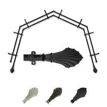 Load image into Gallery viewer, Fin 13/16" 4-Sided Double Bay Curtain Rod