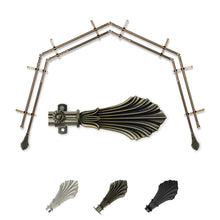 Load image into Gallery viewer, Fin 13/16" 4-Sided Double Bay Curtain Rod