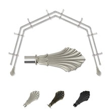Load image into Gallery viewer, Fin 13/16" 4-Sided Double Bay Curtain Rod
