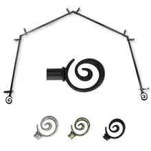 Load image into Gallery viewer, Spiral 13/16" 4-Sided Bay Curtain Rod