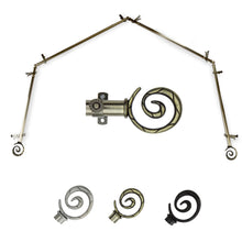 Load image into Gallery viewer, Spiral 13/16" 4-Sided Bay Curtain Rod