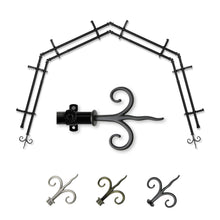 Load image into Gallery viewer, Fleur 13/16" 4-Sided Double Bay Curtain Rod