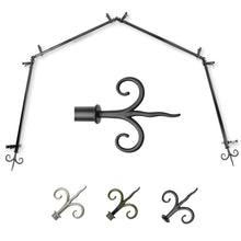 Load image into Gallery viewer, Fleur 13/16" 4-Sided Bay Curtain Rod