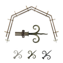 Load image into Gallery viewer, Fleur 13/16" 4-Sided Double Bay Curtain Rod