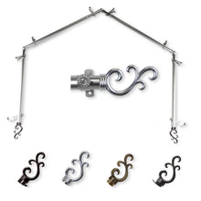 Load image into Gallery viewer, Swan 13/16" 4-Sided Bay Curtain Rod