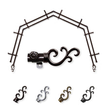 Load image into Gallery viewer, Swan 13/16" 4-Sided Double Bay Curtain Rod