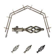 Load image into Gallery viewer, Marquise 13/16" 4-Sided Double Bay Curtain Rod