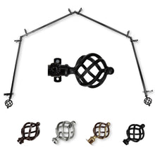 Load image into Gallery viewer, Twist 13/16" 4-Sided Bay Curtain Rod