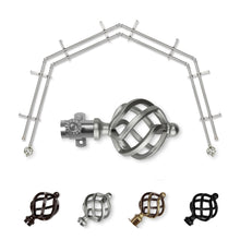 Load image into Gallery viewer, Twist 13/16" 4-Sided Double Bay Curtain Rod