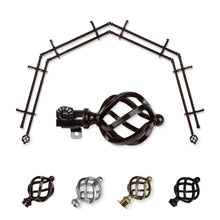 Load image into Gallery viewer, Twist 13/16" 4-Sided Double Bay Curtain Rod
