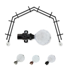 Load image into Gallery viewer, Faceted 13/16" 4-Sided Double Bay Curtain Rod