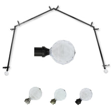 Load image into Gallery viewer, Faceted 13/16" 4-Sided Bay Curtain Rod