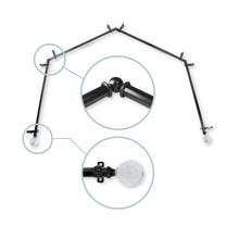 Load image into Gallery viewer, Faceted 13/16" 4-Sided Bay Curtain Rod