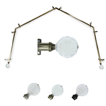 Load image into Gallery viewer, Faceted 13/16" 4-Sided Bay Curtain Rod