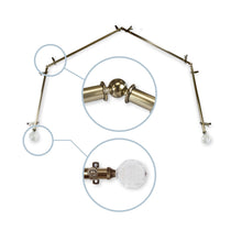 Load image into Gallery viewer, Faceted 13/16" 4-Sided Bay Curtain Rod