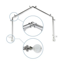 Load image into Gallery viewer, Faceted 13/16" 4-Sided Bay Curtain Rod