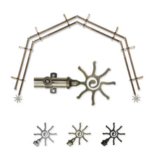 Load image into Gallery viewer, Sun 13/16" 4-Sided Double Bay Curtain Rod