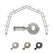 Load image into Gallery viewer, Coil 13/16" 4-Sided Double Bay Curtain Rod