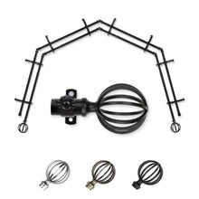 Load image into Gallery viewer, Cage 13/16" 4-Sided Double Bay Curtain Rod