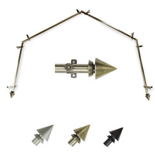 Load image into Gallery viewer, Cone 13/16" 4-Sided Bay Curtain Rod