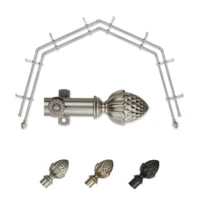 Load image into Gallery viewer, Acorn 13/16" 4-Sided Double Bay Curtain Rod