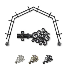Load image into Gallery viewer, Tidal 13/16" 4-Sided Double Bay Curtain Rod