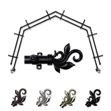 Load image into Gallery viewer, Delilah 13/16" 4-Sided Double Bay Curtain Rod