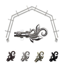 Load image into Gallery viewer, Delilah 13/16" 4-Sided Double Bay Curtain Rod