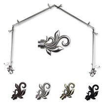 Load image into Gallery viewer, Delilah 13/16" 4-Sided Bay Curtain Rod