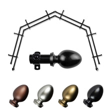 Load image into Gallery viewer, Emeka 13/16" 4-Sided Double Bay Curtain Rod